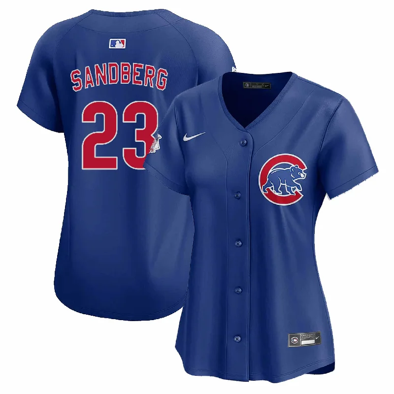 Chicago Cubs Ryne Sandberg Women's Alternate Nike Vapor Limited Jersey W/ Authentic Lettering