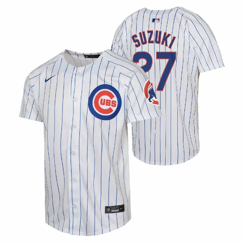 Chicago Cubs Seiya Suzuki Youth Nike Vapor Limited Home Replica Jersey