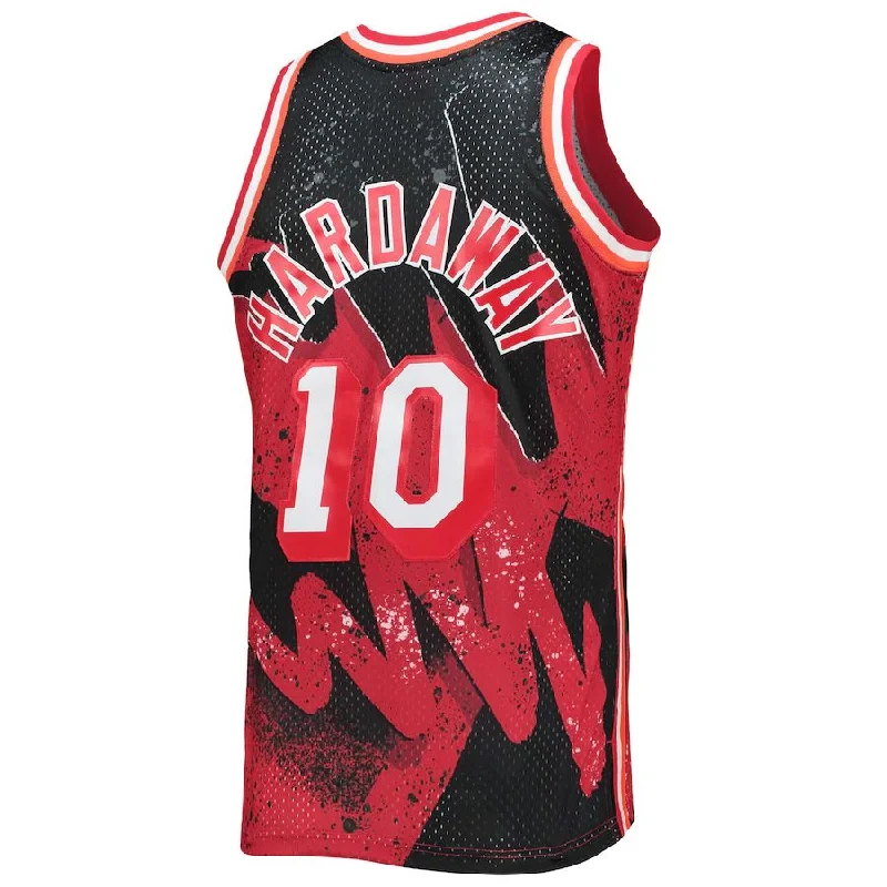 M.Heat #10 Tim Hardaway Mitchell & Ness Hardwood Classics 1996-97 Hyper Hoops Swingman Jersey Scarlet Stitched American Basketball Jersey